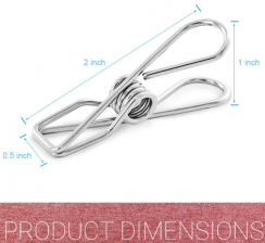 3000 Pack Stainless Steel Durable Multi Purpose Metal Wire Utility Clips