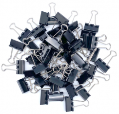 1000Pcs 1 inch Black Paper Binder Clips