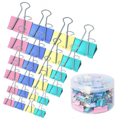 480Pcs Multicolor Binder Clips Paper Clamps