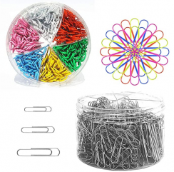 8000pcs Paper Clips Assorted Sizes