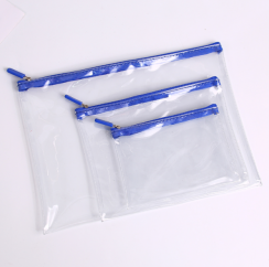 900Pcs Waterproof Clear Transparent Slider Zipper PVC File Bag