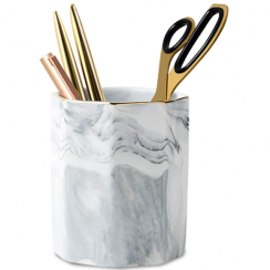 Gray Marble Pen Holder 40pcs