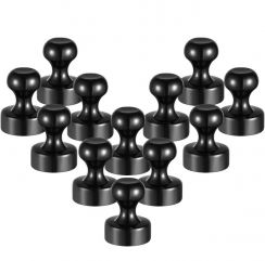 100 Pack Metal Magnetic Push Pins Magnetic Thumb Tacks Black